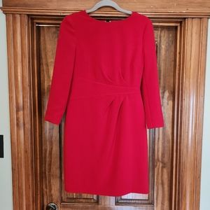Hobbs London Alexa Deep Red Dress Sheath Size US 6 / UK 10 NWT